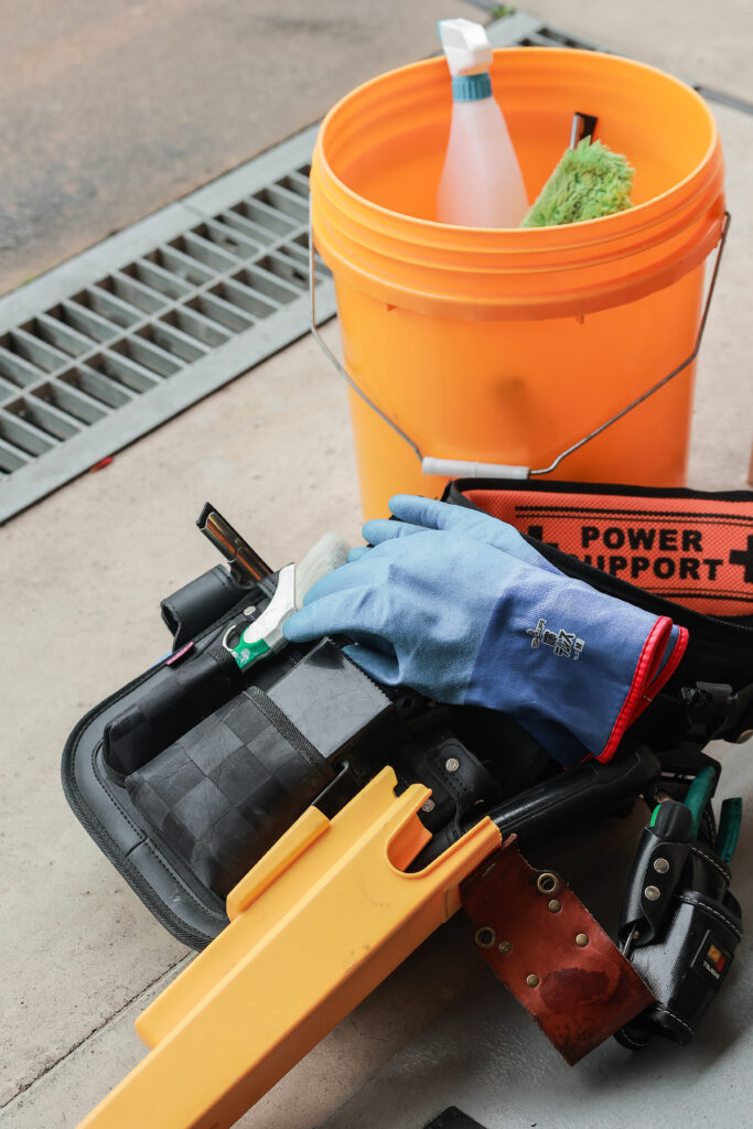 プロ仕様の清掃道具一式